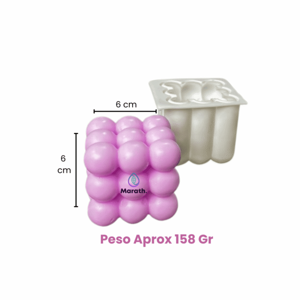 Molde de Silicona Cubo Bolas