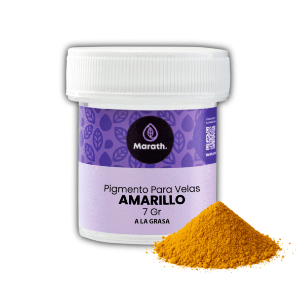 Pigmento Velas Amarillo a la Grasa 7 Gr