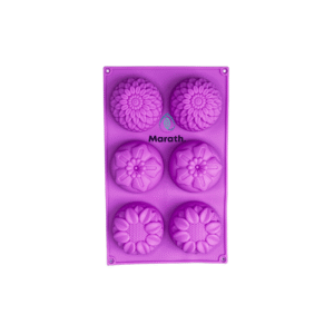 Molde De Silicona Flores Mix x 6