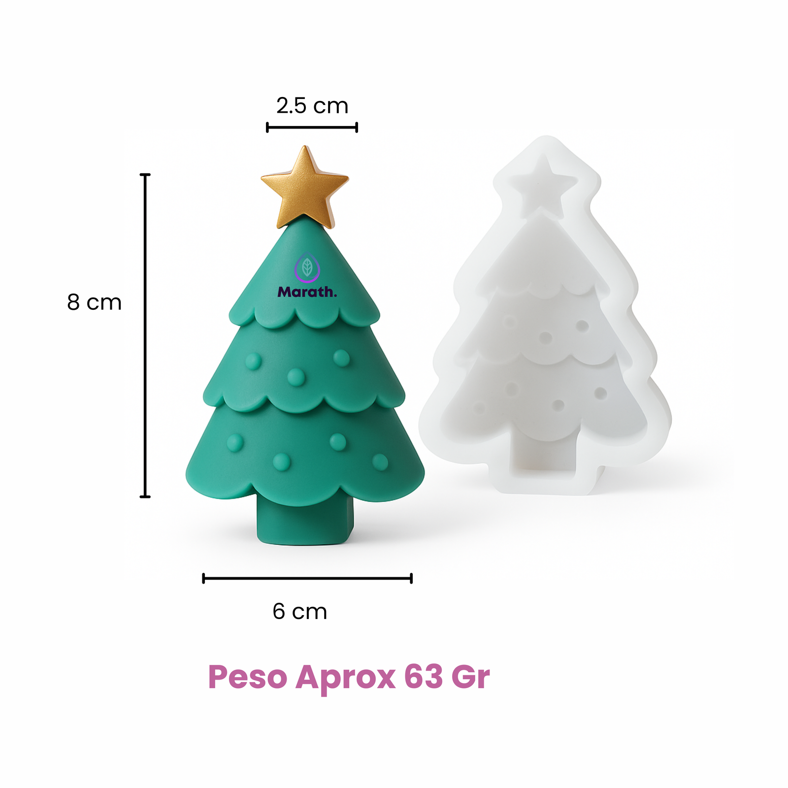 Molde De Silicona Árbol Navidad