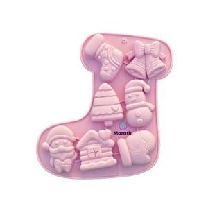 Molde De Silicona Bota Navidad